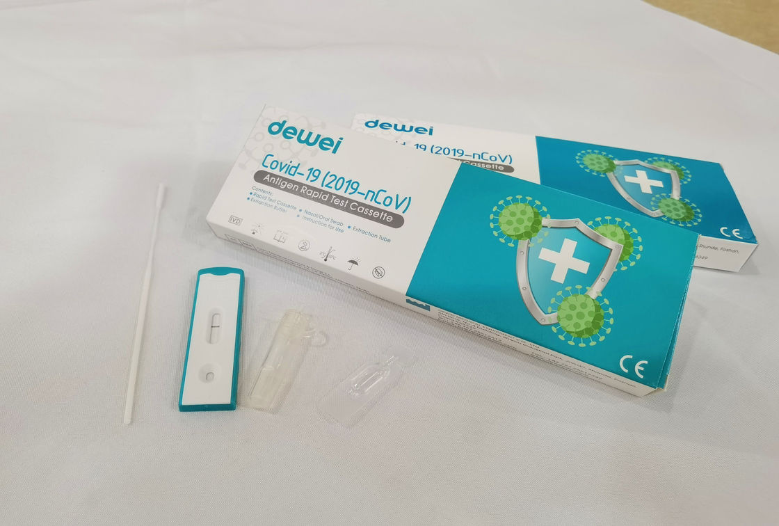 Single Pack Covid-19 2019-NCoV Antigen Rapid Test Cassette POCT Nasal Swab Collection